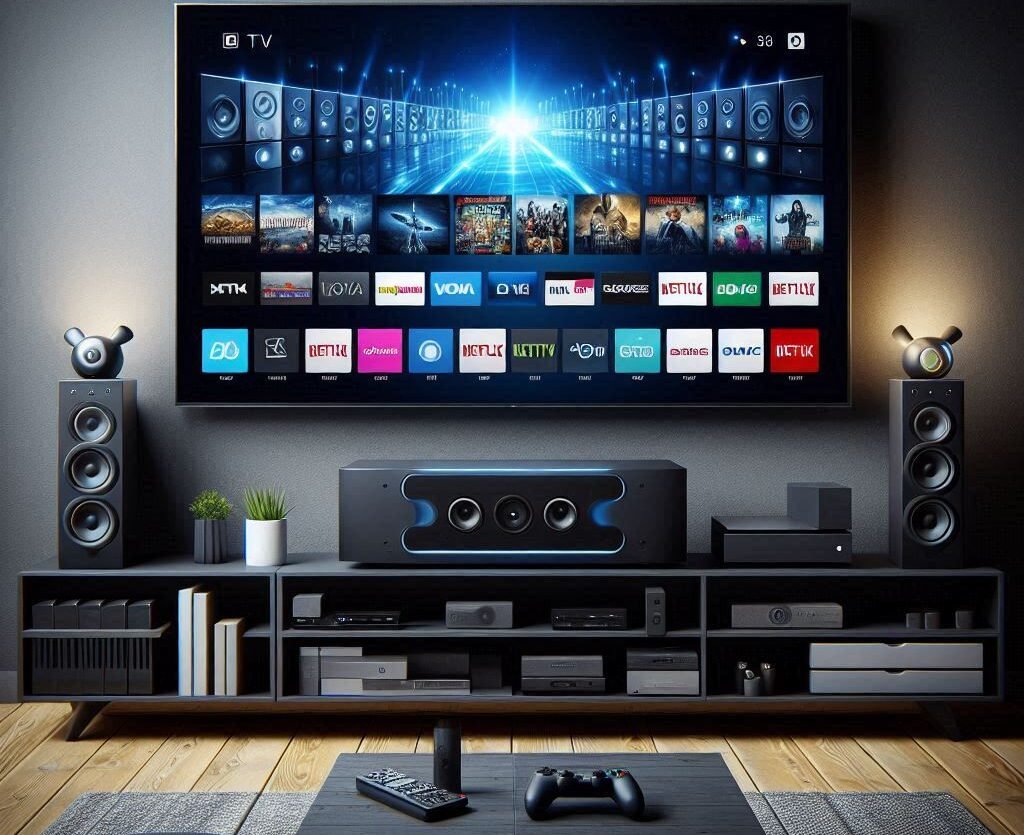 IPTV with home entertainment system